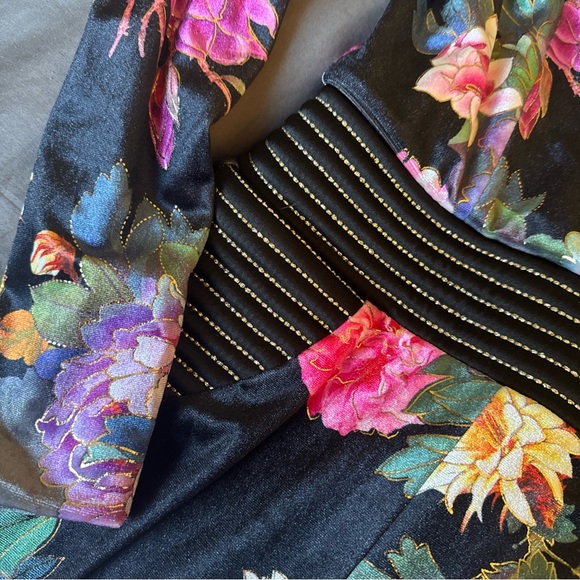 NWT Zhivago “Work Me Lord” Floral Jumpsuit - Picture 4 of 5